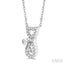 Cat Petite Diamond Fashion Pendant