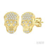 Skull Petite Diamond Fashion Earrings