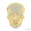Skull Petite Diamond Fashion Earrings