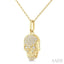 Skull Petite Diamond Fashion Pendant