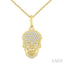 Skull Petite Diamond Fashion Pendant