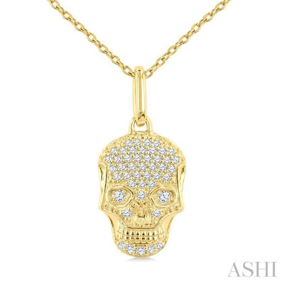 Skull Petite Diamond Fashion Pendant