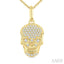 Skull Petite Diamond Fashion Pendant