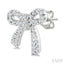 Bow Petite Diamond Fashion Earrings