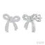 Bow Petite Diamond Fashion Earrings