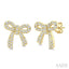 Bow Petite Diamond Fashion Earrings