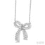 Bow Petite Diamond Fashion Pendant