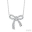 Bow Petite Diamond Fashion Pendant