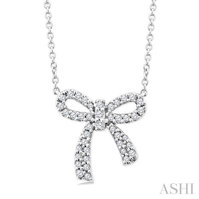 Bow Petite Diamond Fashion Pendant