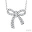 Bow Petite Diamond Fashion Pendant