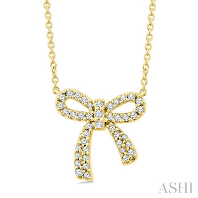 Bow Petite Diamond Fashion Pendant