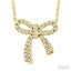 Bow Petite Diamond Fashion Pendant