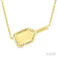 Pickleball Petite Diamond Fashion Pendant