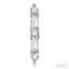 Vertical Bar Petite Baguette Diamond Fashion Earrings