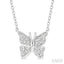 Butterfly Petite Diamond Fashion Pendant