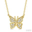 Butterfly Petite Diamond Fashion Pendant