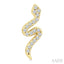 Snake Petite Diamond Fashion Earrings