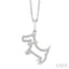 Dog Petite Diamond Fashion Pendant