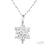 Snowflake Petite Diamond Fashion Pendant