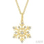 Snowflake Petite Diamond Fashion Pendant