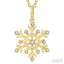 Snowflake Petite Diamond Fashion Pendant