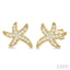 Starfish Petite Diamond Fashion Earrings