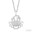 Crab Petite Diamond Fashion Pendant