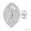 Marquise Shape Petite Halo Diamond Fashion Earrings