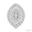 Marquise Shape Petite Halo Diamond Fashion Earrings