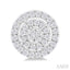 Round Shape Petite Halo Diamond Fashion Earrings