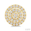 Round Shape Petite Halo Diamond Fashion Earrings