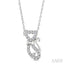 Cat Petite Diamond Fashion Pendant