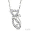 Cat Petite Diamond Fashion Pendant
