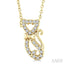 Cat Petite Diamond Fashion Pendant