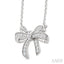 Bow Petite Diamond Fashion Pendant