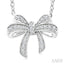 Bow Petite Diamond Fashion Pendant