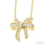 Bow Petite Diamond Fashion Pendant