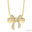 Bow Petite Diamond Fashion Pendant