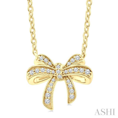 Bow Petite Diamond Fashion Pendant