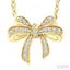 Bow Petite Diamond Fashion Pendant
