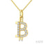 Bitcoin Diamond Fashion Pendant