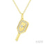 Pickleball Petite Diamond Fashion Pendant