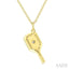 Pickleball Petite Diamond Fashion Pendant