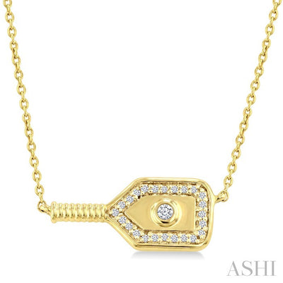 Pickleball Petite Diamond Fashion Pendant