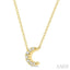 Crescent Petite Diamond Fashion Pendant