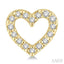 Heart Shape Petite Diamond Fashion Earrings