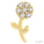Floral Petite Diamond Fashion Earrings