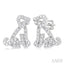 Dog Petite Diamond Fashion Earrings