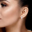 Angel Wings Petite Diamond Fashion Earrings