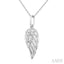 Angel Wings Petite Diamond Fashion Pendant